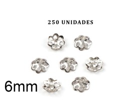 Calotas de Metal Color Niquel 6mm